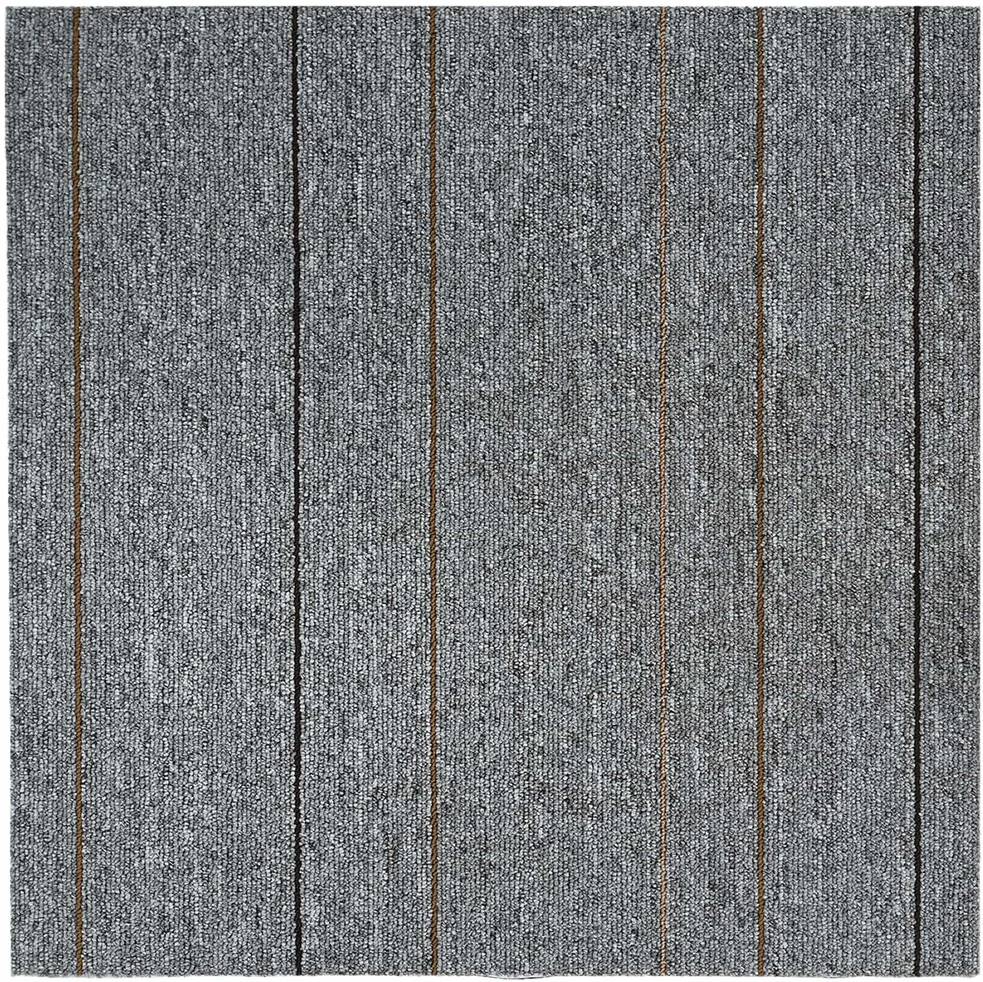 Kilimų plytelė Šviesiai pilka su juostele 50 x 50 cm 4 vnt.