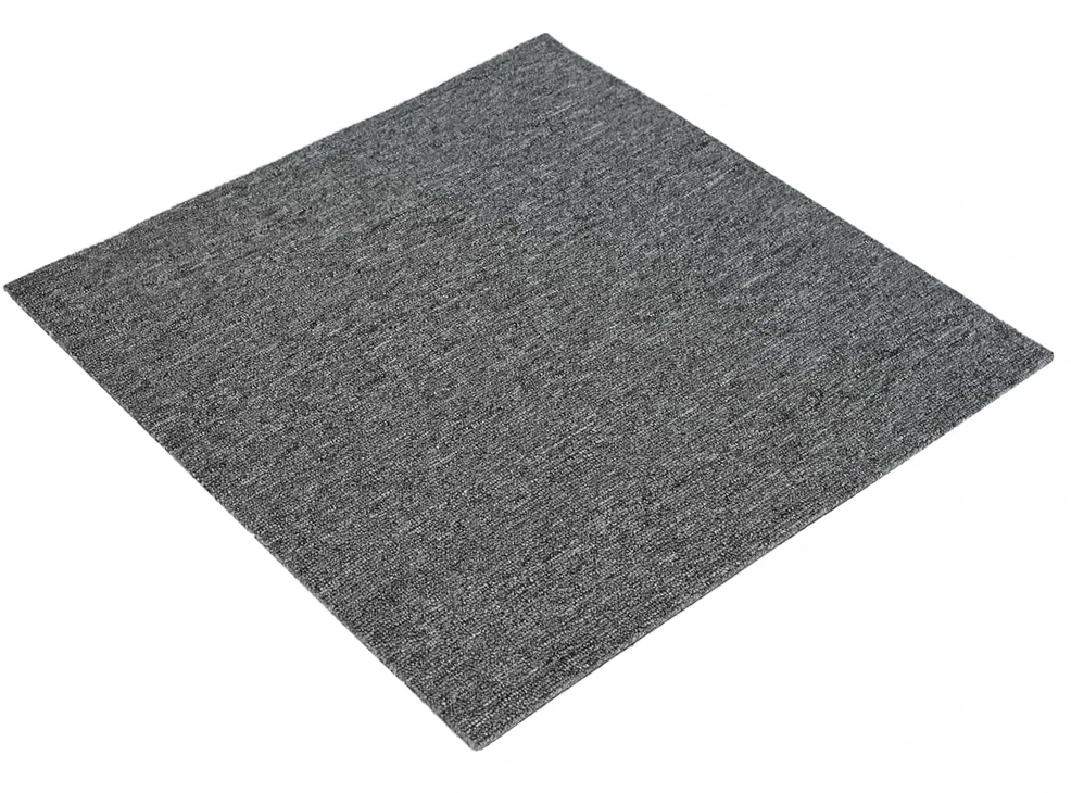 Kilimų plytelė Vidutinė pilka 50 x 50 cm 36 vnt. PP ir Bitumas