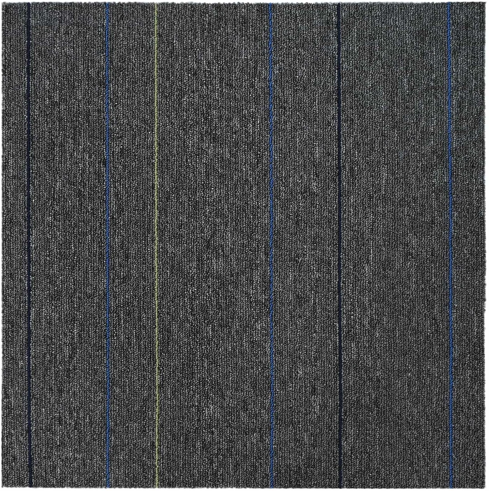 Kilimų plytelė Vidutinė pilka su juostelėmis 50 x 50 cm 36 vnt.