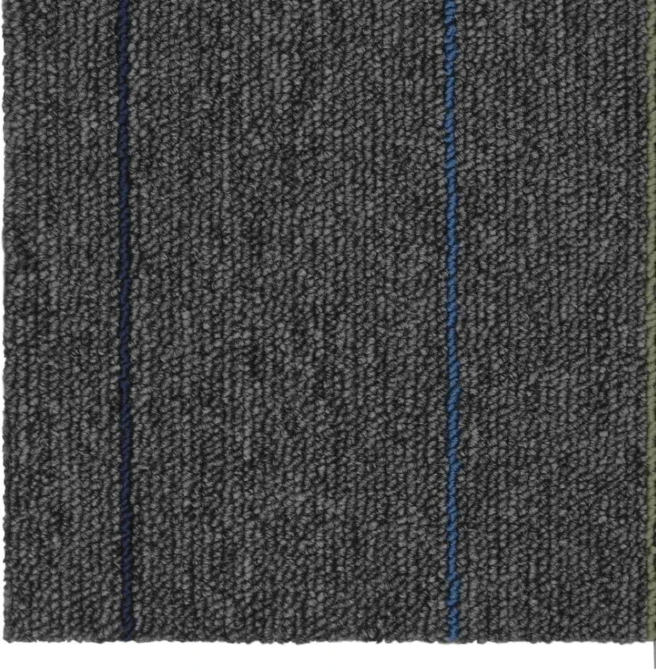 Kilimų plytelė Vidutinė pilka su juostelėmis 50 x 50 cm 36 vnt.