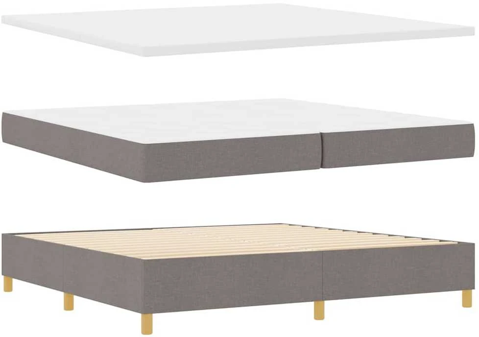 Kiemas lova su galvūgalio Tortora 200 x 200 cm audinys