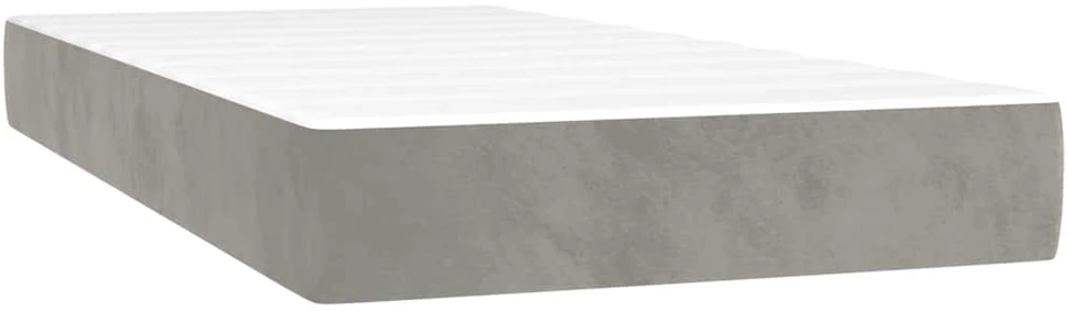 Kišeninis spyruoklinis čiužinys 80 x 220 x 20 cm Šviesiai pilka