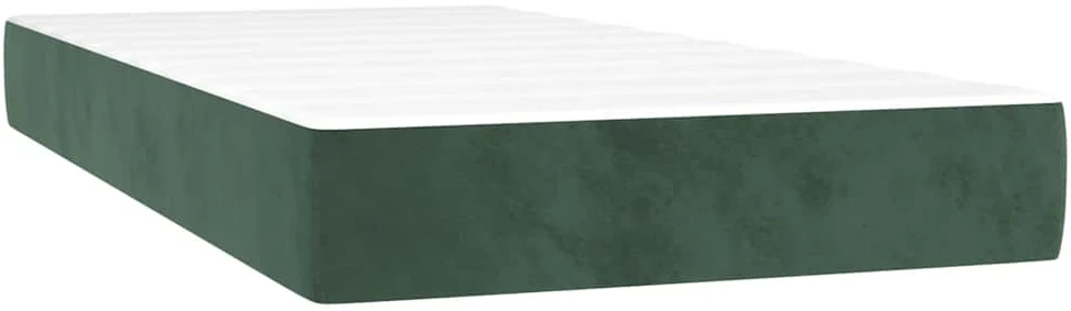 Kišeninis spyruoklinis čiužinys 80 x 220 x 20 cm Tamsiai žalia