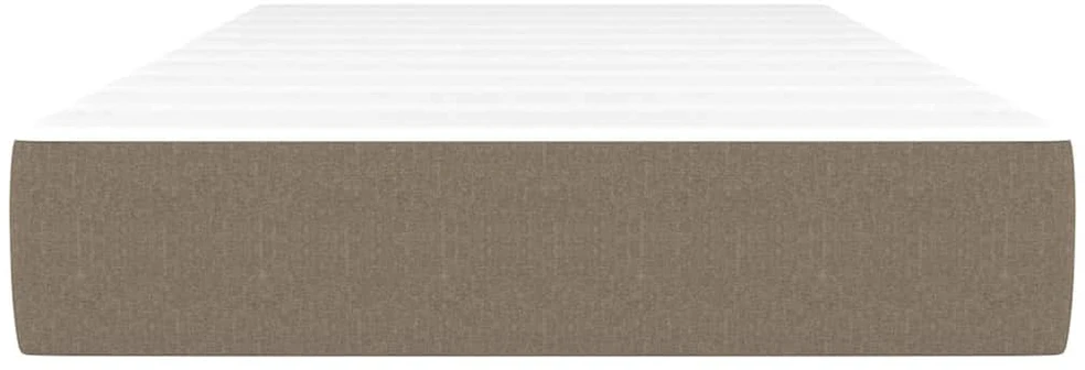 Spyruoklinis čiužinys, taupe spalvos, 100x200x20 cm, audinys