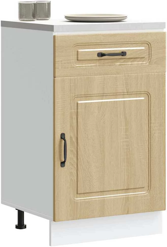 Okmed Kitchen Base Cabinet "Kalmar" Sonoma Oak Engineered Wood