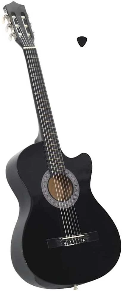 Klasikinė gitara, juodos spalvos, 38", 6 stygos