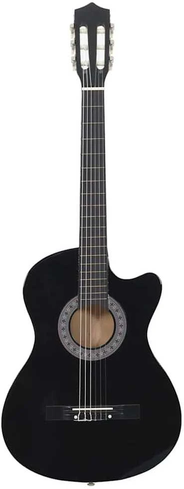 Klasikinė gitara, juodos spalvos, 38", 6 stygos
