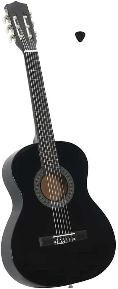 Klasikinė gitara pradedantiesiems ir vaikams, juoda, 3/4 36"