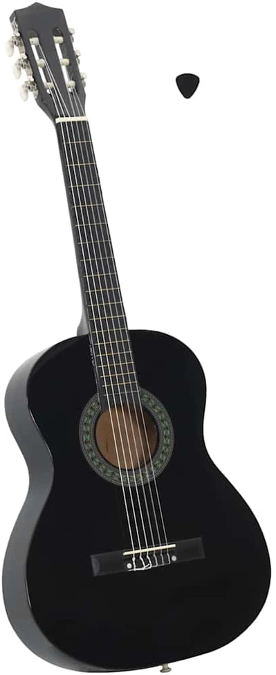 Klasikinė gitara pradedantiesiems ir vaikams, juoda, 3/4 36"