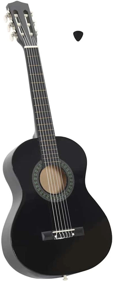 Klasikinė gitara pradedantiesiems ir vaikams, juoda, 1/2 34"