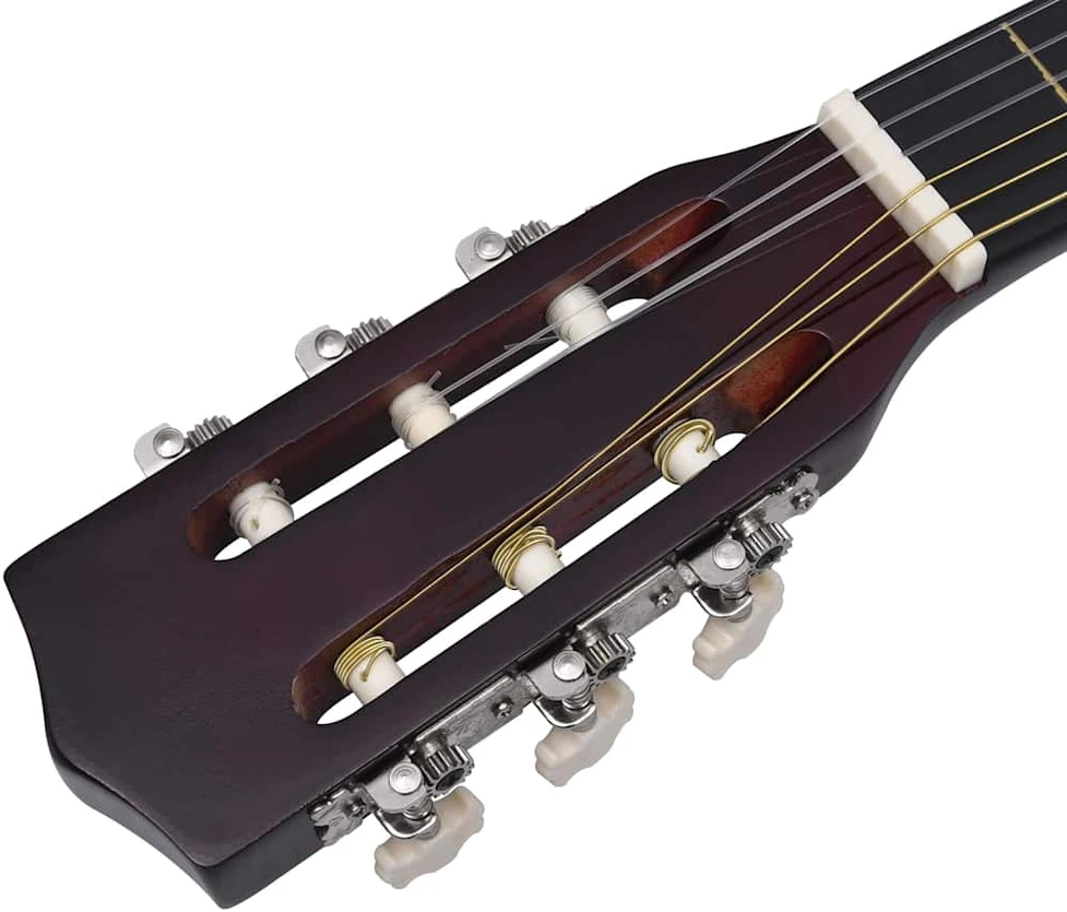 Klasikinė gitara su dėklu pradedantiesiems ir vaikams, 1/2 34"