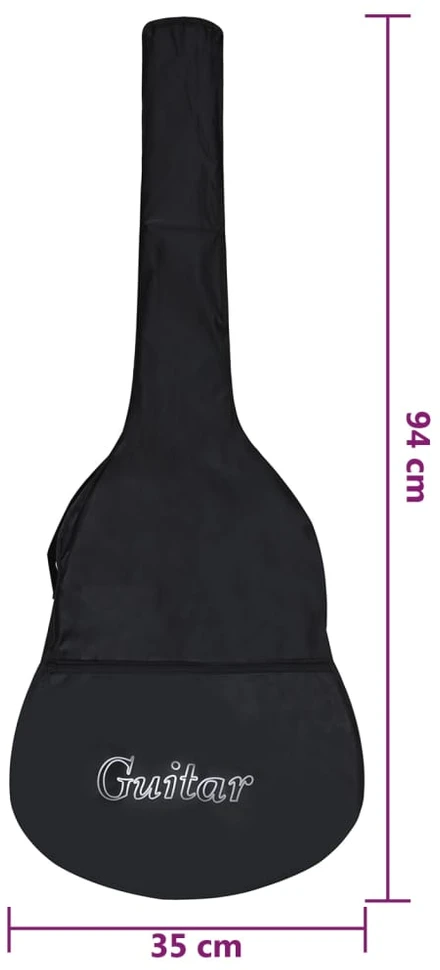 Klasikinė gitara su dėklu pradedantiesiems ir vaikams, 1/2 34"