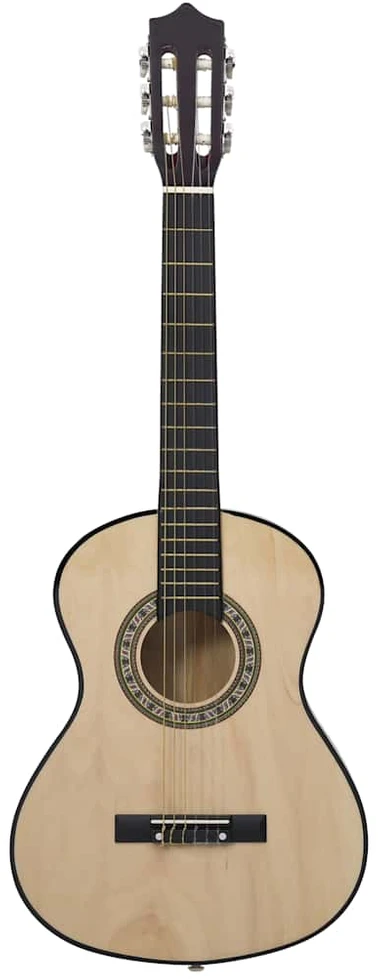 Klasikinė gitara su dėklu pradedantiesiems ir vaikams, 1/2 34"