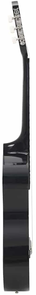 Klasikinės gitaros rinkinys, 12 dalių, juodas, 38", 6 stygos