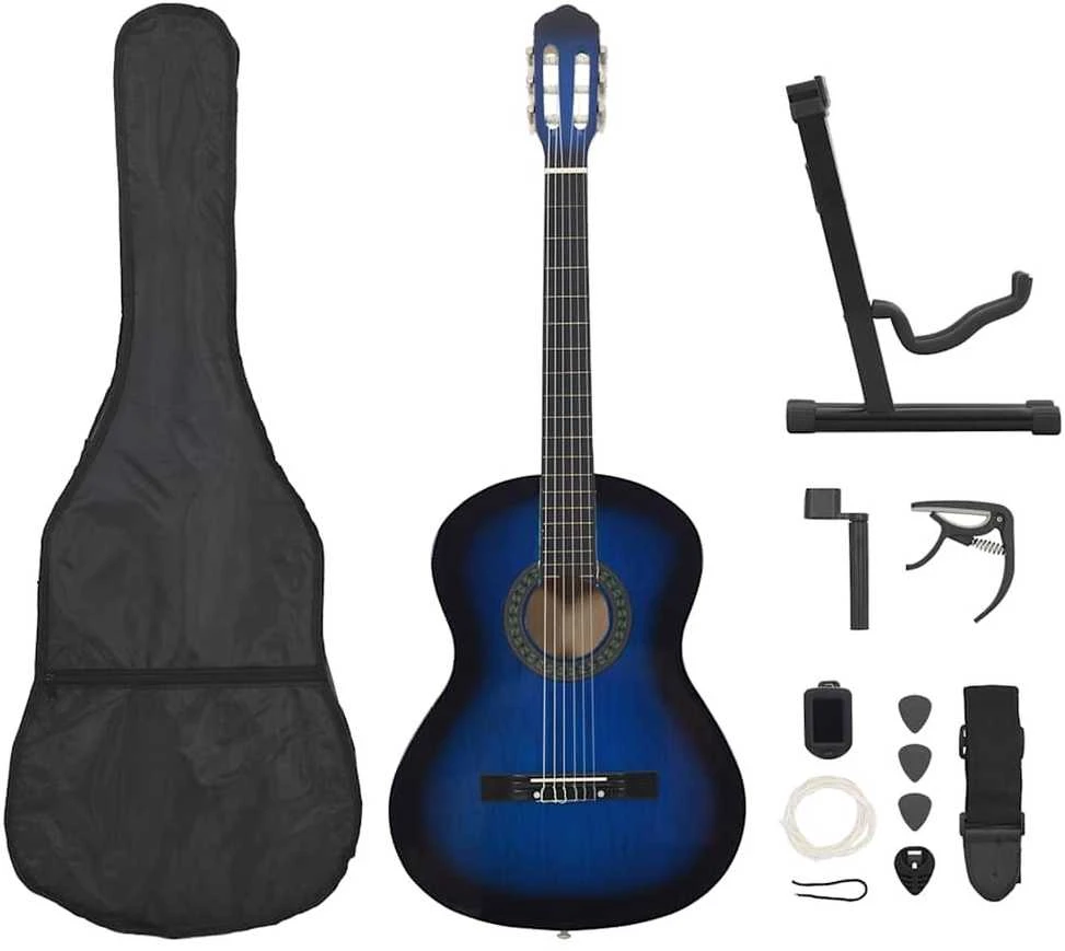 Klasikinės gitaros rinkinys pradedantiesiems, 12 dalių, 4/4 39"