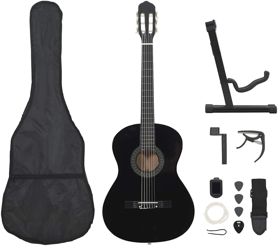 Klasikinės gitaros rinkinys pradedantiesiems, 12 dalių, 4/4 39"