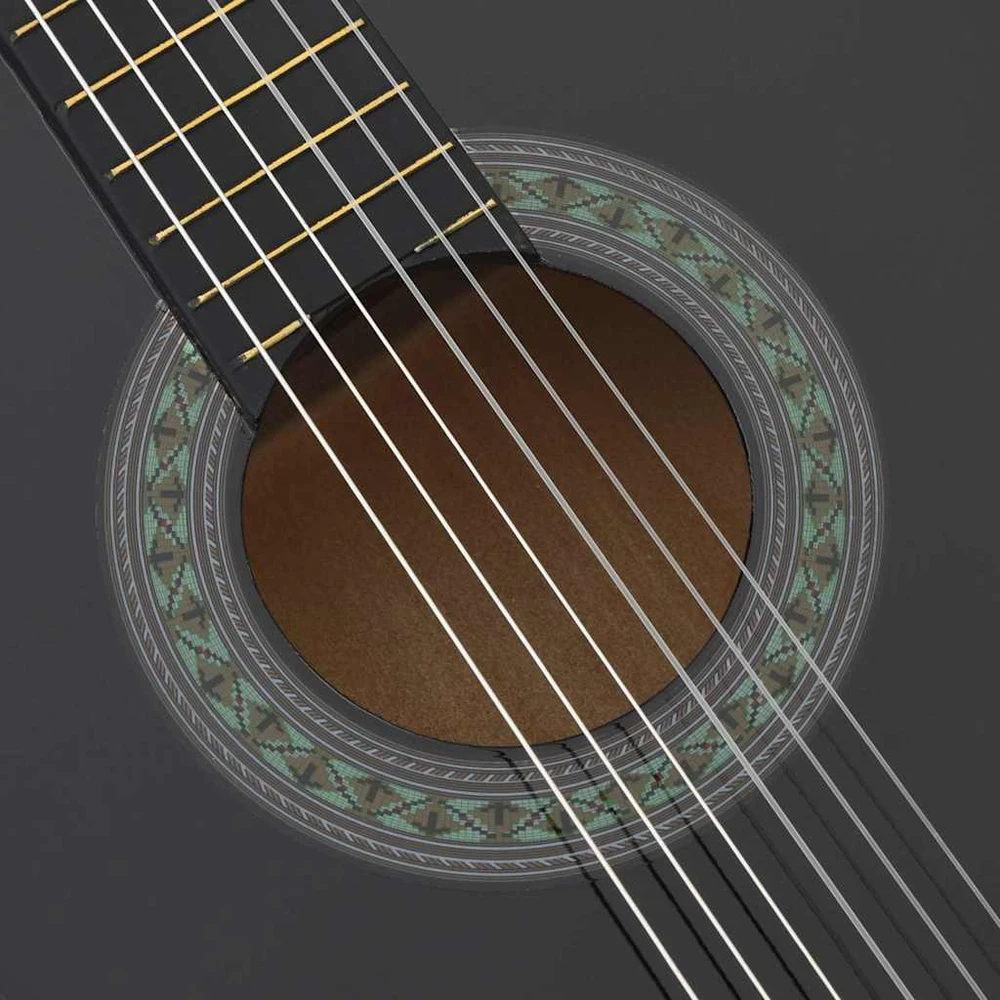 Klasikinės gitaros rinkinys pradedantiesiems, 12 dalių, 4/4 39"