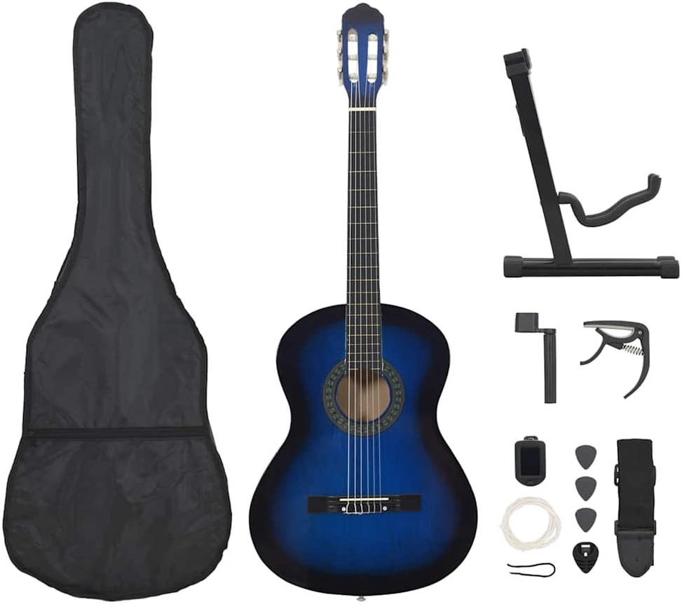 Klasikinės gitaros rinkinys pradedantiesiems, 12 dalių, 4/4 39"