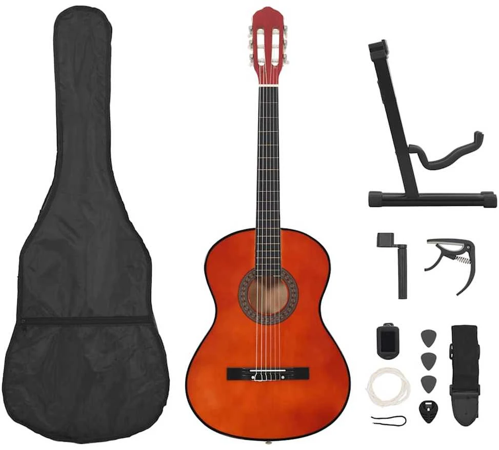 Klasikinės gitaros rinkinys pradedantiesiems, 12 dalių, 4/4 39"