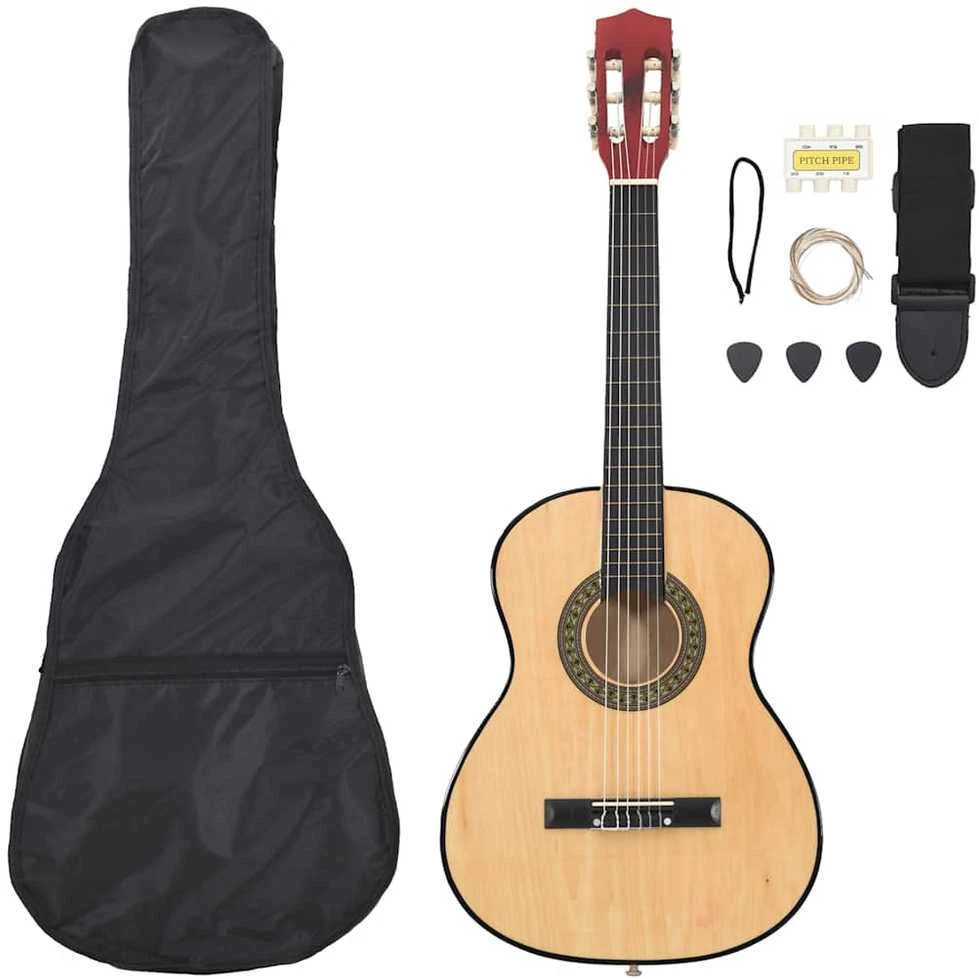 Klasikinės gitaros rinkinys pradedantiesiems, 8 dalių, 3/4 36"