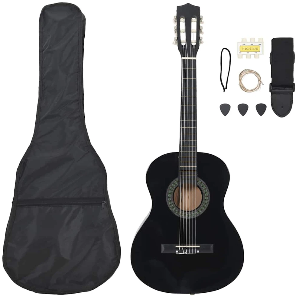Klasikinės gitaros rinkinys pradedantiesiems, 8 dalių, 3/4 36"
