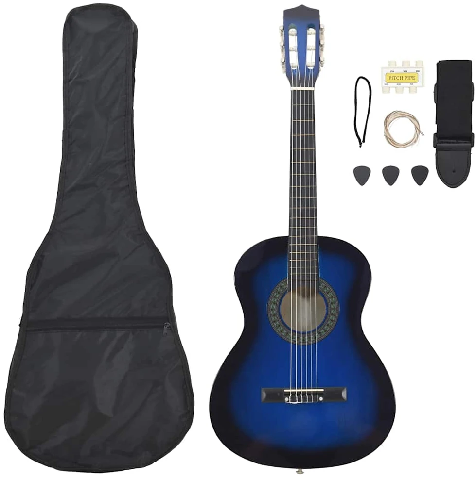 Klasikinės gitaros rinkinys vaikams, 8 dalių, 3/4 36"