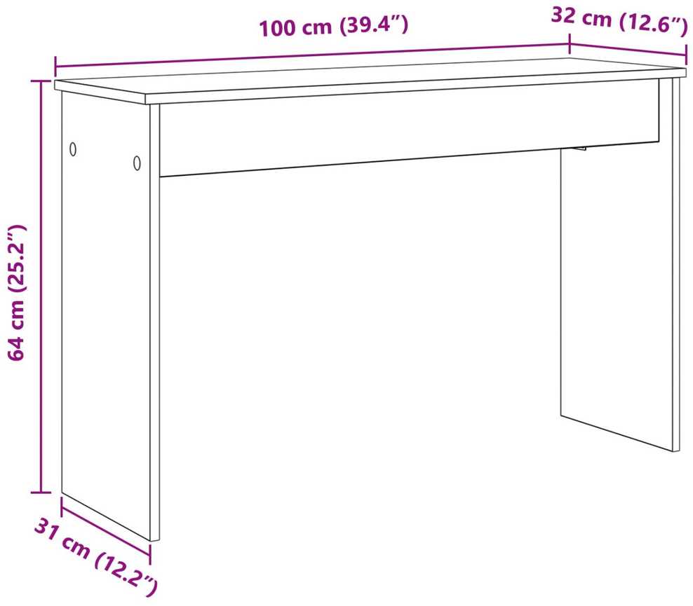 Klaviatūros stovas Senas medis 100 x 32 x 64 cm