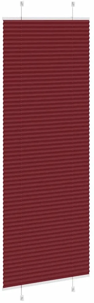 Klostuotos žaliuzės, bordo raudonos, 75x200 cm, audinys, plotis 74,4 cm, poliesteris