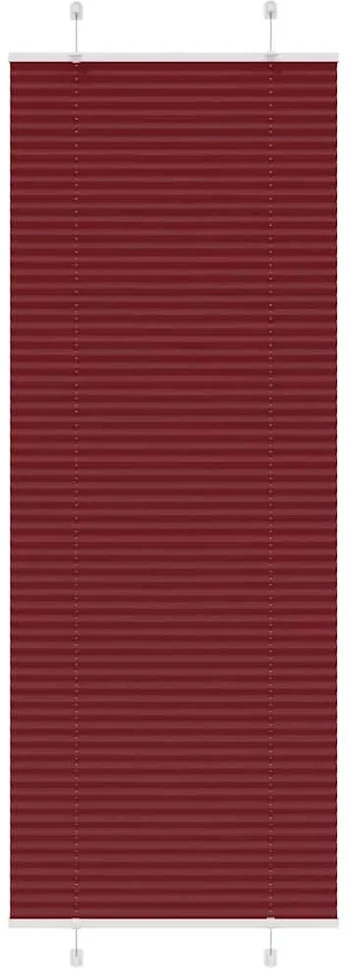 Klostuotos žaliuzės, bordo raudonos, 75x200 cm, audinys, plotis 74,4 cm, poliesteris
