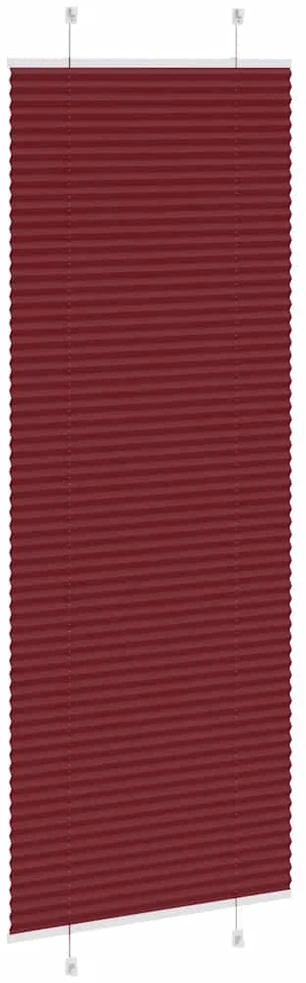 Klostuotos žaliuzės, bordo raudonos, 75x200 cm, audinys, plotis 74,4 cm, poliesteris