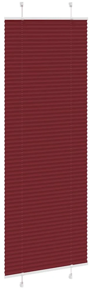 Klostuotos žaliuzės, bordo raudonos, 75x200 cm, audinys, plotis 74,4 cm, poliesteris