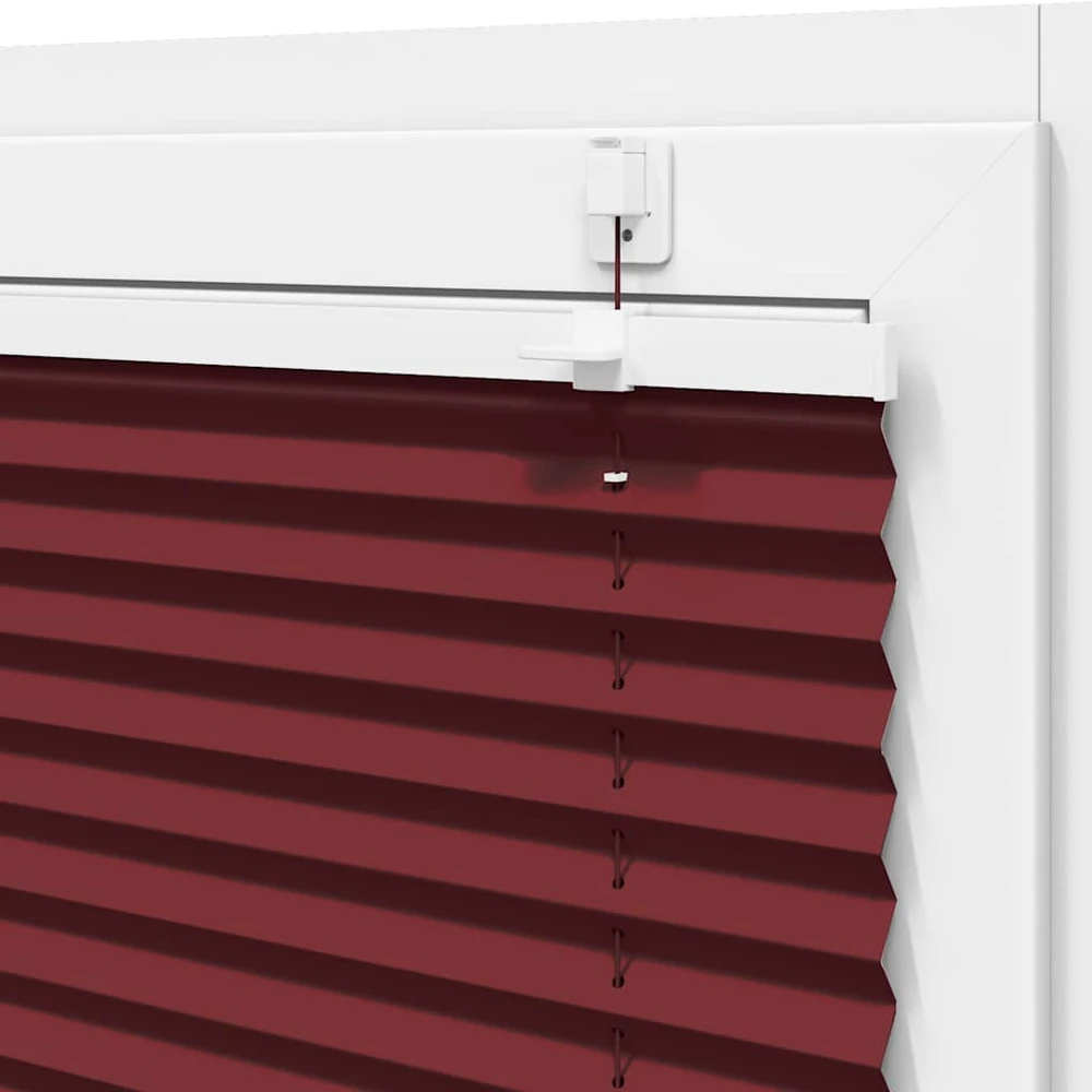 Klostuotos žaliuzės, bordo raudonos, 75x200 cm, audinys, plotis 74,4 cm, poliesteris