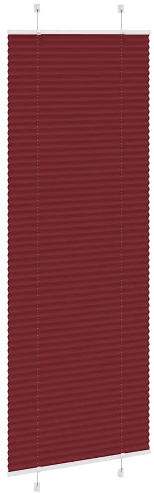 Klostuotos žaliuzės, bordo raudonos, 80x200 cm, audinys, plotis 79,4 cm, poliesteris