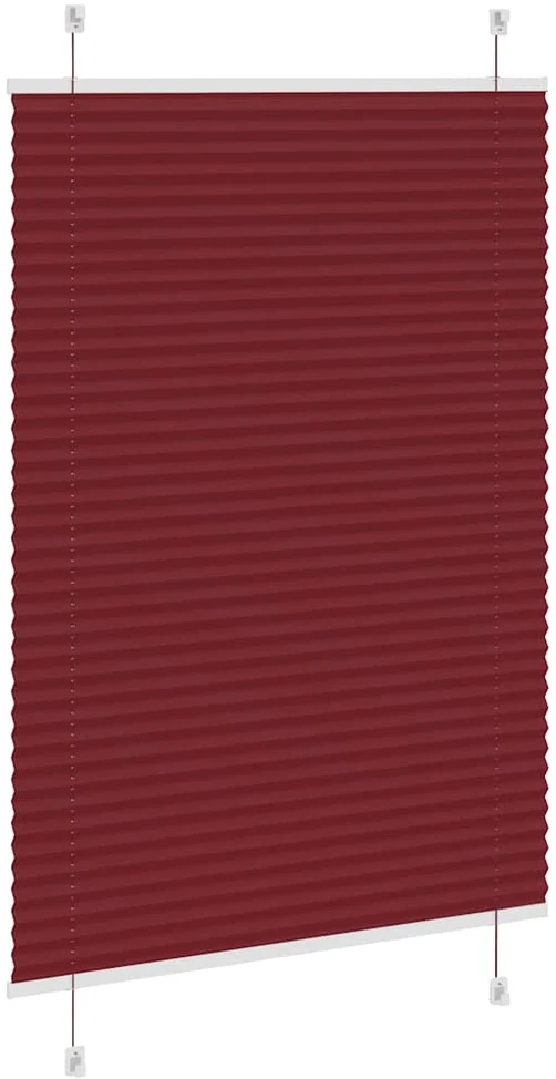 Klostuotos žaliuzės, bordo raudonos, 85x100 cm, audinys, plotis 84,4 cm, poliesteris