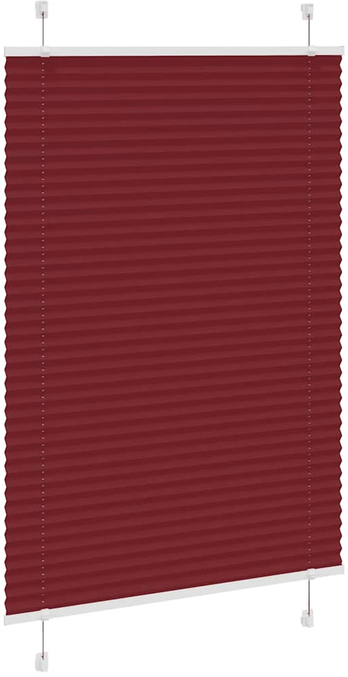 Klostuotos žaliuzės, bordo spalvos, 100x100 cm, audinys, plotis 99,4 cm, poliesteris