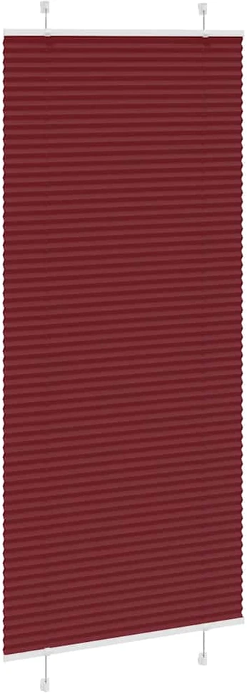 Klostuotos žaliuzės, bordo spalvos, 100x200 cm, audinys, plotis 99,4 cm, poliesteris