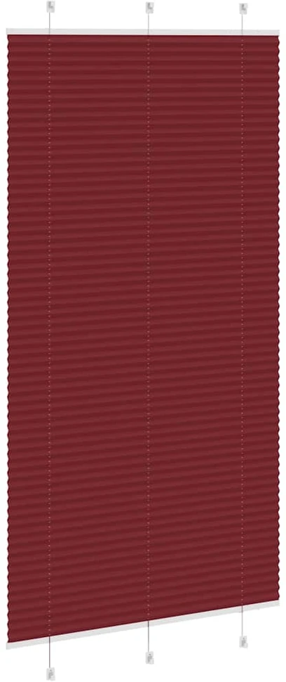 Klostuotos žaliuzės, bordo spalvos, 105x200 cm, audinys, plotis 104,4 cm, poliesteris