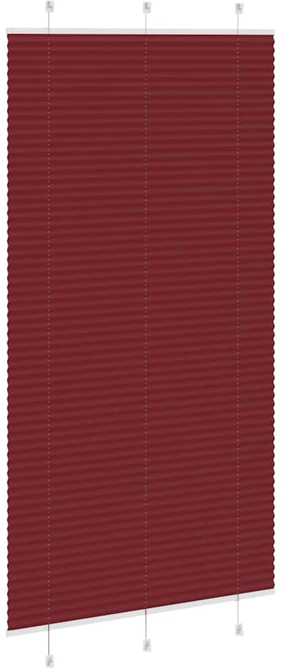 Klostuotos žaliuzės, bordo spalvos, 110x200 cm, audinys, plotis 109,4 cm, poliesteris