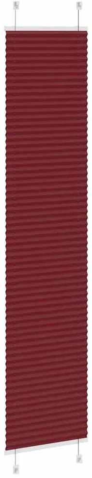 Klostuotos žaliuzės, bordo spalvos, 40x200 cm, audinys, plotis 39,4 cm, poliesteris