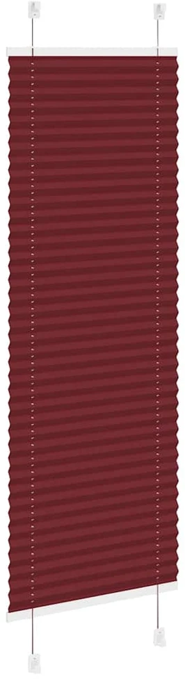 Klostuotos žaliuzės, bordo spalvos, 45x100 cm, audinys, plotis 44,4 cm, poliesteris