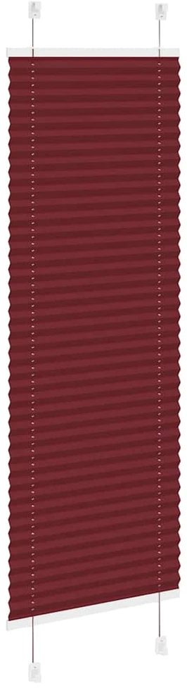 Klostuotos žaliuzės, bordo spalvos, 45x100 cm, audinys, plotis 44,4 cm, poliesteris