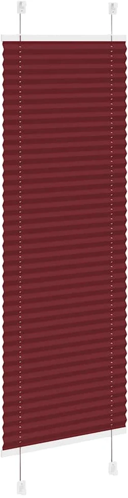 Klostuotos žaliuzės, bordo spalvos, 45x150 cm, audinys, plotis 44,4 cm, poliesteris