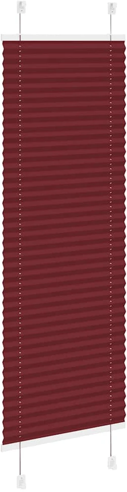 Klostuotos žaliuzės, bordo spalvos, 45x150 cm, audinys, plotis 44,4 cm, poliesteris