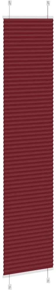 Klostuotos žaliuzės, bordo spalvos, 45x200 cm, audinys, plotis 44,4 cm, poliesteris