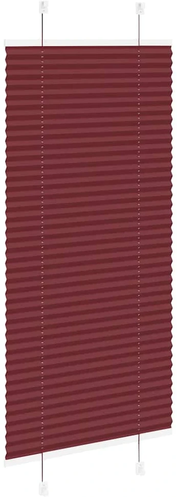 Klostuotos žaliuzės, bordo spalvos, 55x100 cm, audinys, plotis 54,4 cm, poliesteris