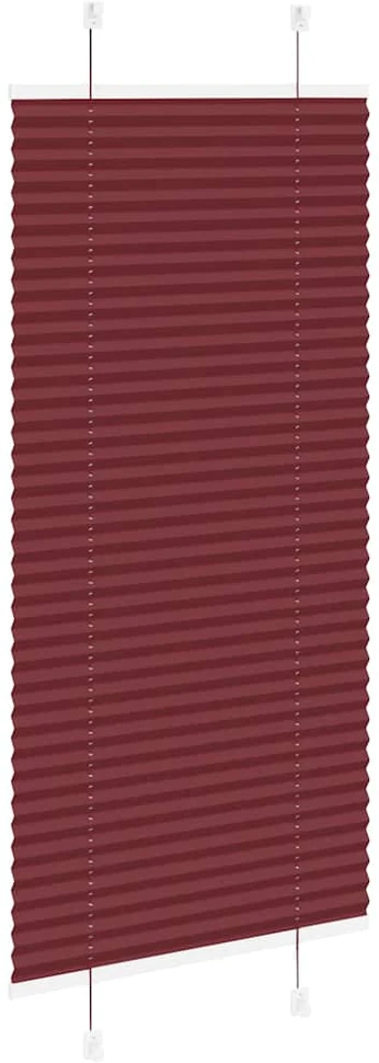 Klostuotos žaliuzės, bordo spalvos, 55x100 cm, audinys, plotis 54,4 cm, poliesteris