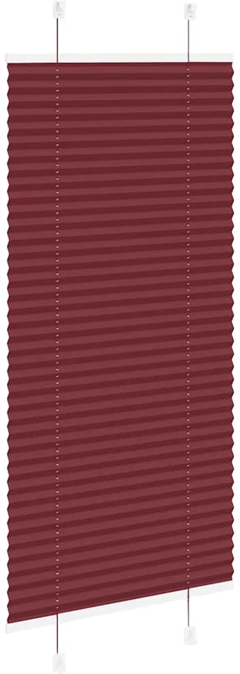 Klostuotos žaliuzės, bordo spalvos, 55x150 cm, audinys, plotis 54,4 cm, poliesteris
