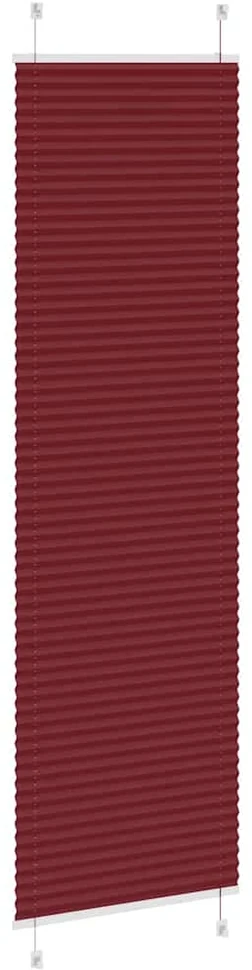 Klostuotos žaliuzės, bordo spalvos, 55x200 cm, audinys, plotis 54,4 cm, poliesteris