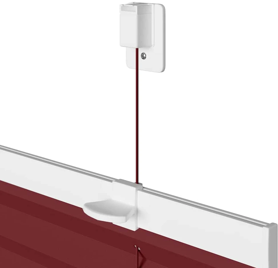 Klostuotos žaliuzės, bordo spalvos, 55x200 cm, audinys, plotis 54,4 cm, poliesteris