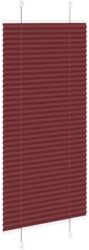 Klostuotos žaliuzės, bordo spalvos, 60x100 cm, audinys, plotis 59,4 cm, poliesteris
